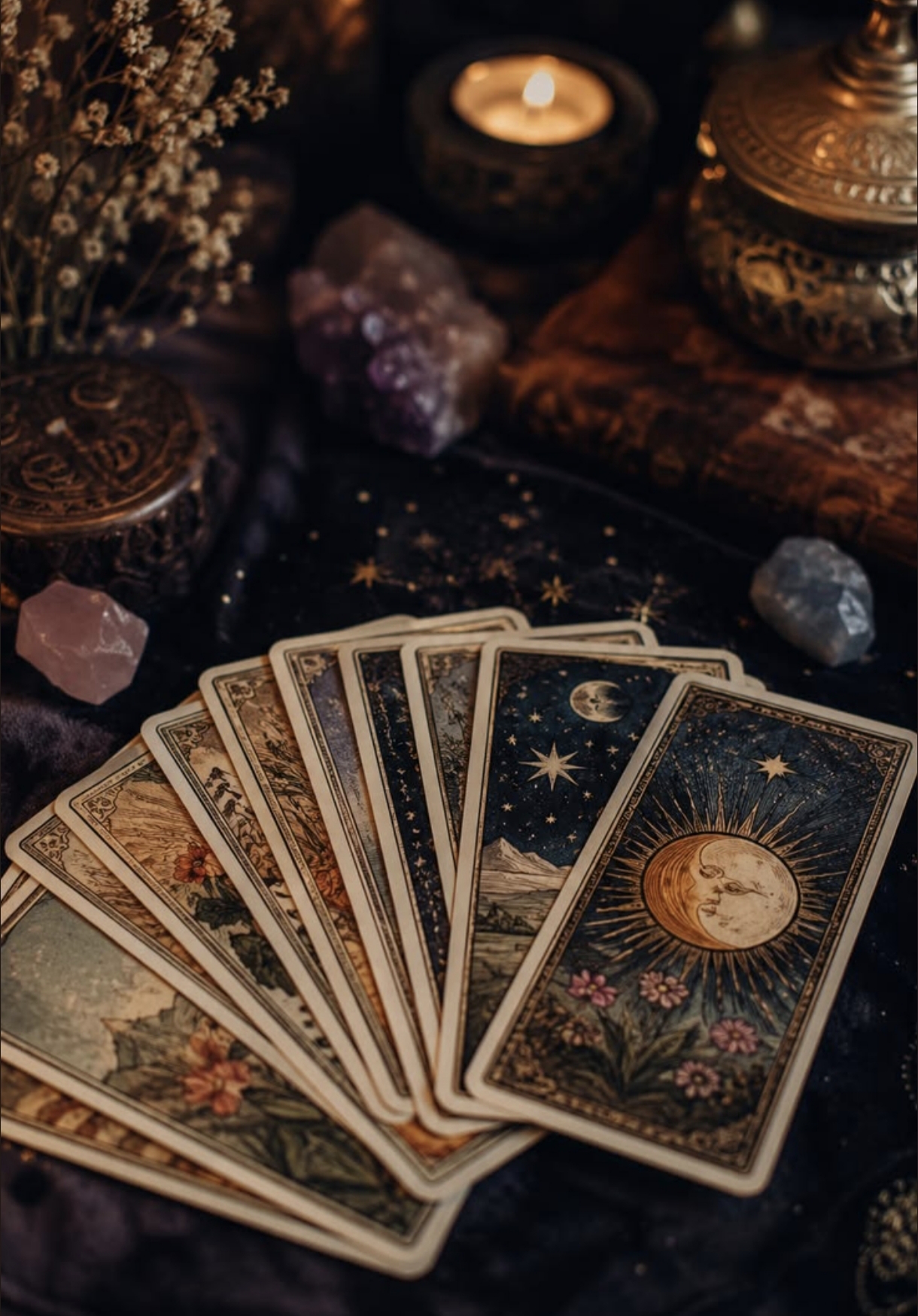 Tarot - Obtenha uma orientação nas 12 teias da Vida. ♦️ Através do Tarot é possível desvendar segredos, é possível perceber o que se passa em nós e à nossa volta, tendo em conta a energia em que vibramos naquele momento. ♦️Através da conjunção do Tarot e Cartomancia a informação obtida é ainda mais objectiva e assertiva, como tal, nas minhas consultas alio as duas técnicas.